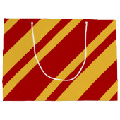 Grand Sac Cadeau Mage Rouge et Or (Dos)