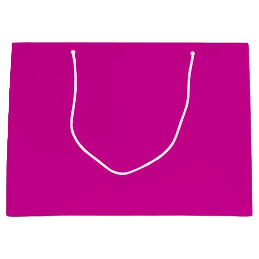 Grand Sac Cadeau Magenta Clair Uni (Devant)