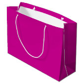 Grand Sac Cadeau Magenta Clair Uni (Dos Angle)