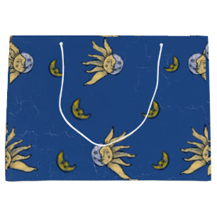 Grand Sac Cadeau Magie Céleste Bleue Ciel Whimsigoth