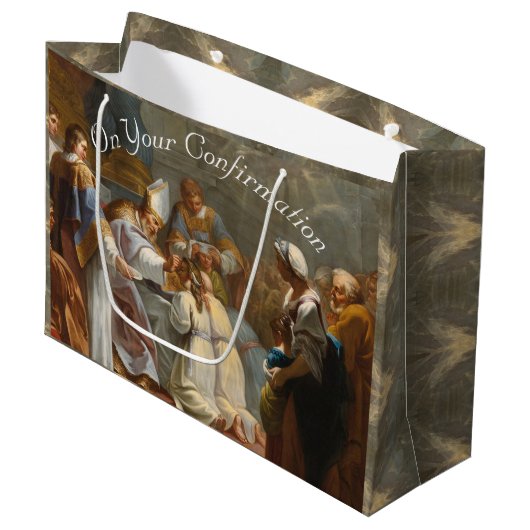 Grand Sac Cadeau Magnifique sacrement de la confirmation (Devant Angle)
