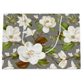Grand Sac Cadeau Magnolia Floral Mariage (Devant)