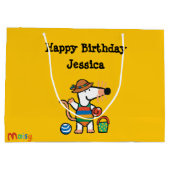 Grand Sac Cadeau Maisy à l'anniversaire de plage (Dos)