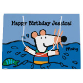 Grand Sac Cadeau Maisy va nager l'anniversaire (Devant)