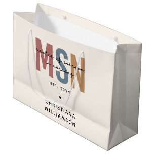 Grand Sac Cadeau Maîtrise en sciences en sciences infirmières sur m