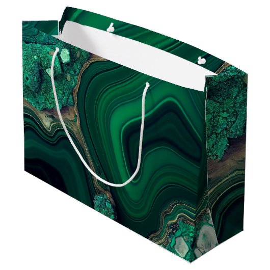 Grand Sac Cadeau Malachite Cu6CO3(OH)2 (Dos Angle)