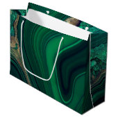 Grand Sac Cadeau Malachite Cu6CO3(OH)2 (Devant Angle)