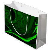 Grand Sac Cadeau malachite vert texture (Dos Angle)