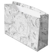 Grand Sac Cadeau Mandala 4 Abstrait (Dos Angle)