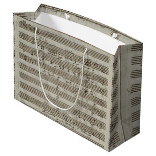 Grand Sac Cadeau Manuscrit de concert de violon de Mozart