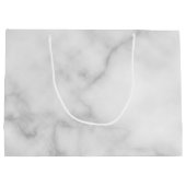 Grand Sac Cadeau Marbre blanc Salons personnalisés (Dos)
