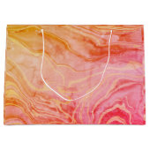 Grand Sac Cadeau Marbre chic moderne tendance (Devant)