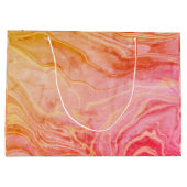 Grand Sac Cadeau Marbre chic moderne tendance (Dos)