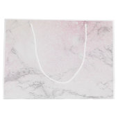 Grand Sac Cadeau Marbre de luxe personnalisé (Dos)
