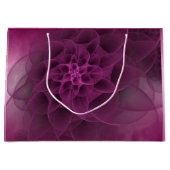 Grand Sac Cadeau Marbre fuchsia Romance doux (Devant)