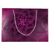 Grand Sac Cadeau Marbre fuchsia Romance doux (Dos)
