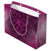 Grand Sac Cadeau Marbre fuchsia Romance doux (Dos Angle)