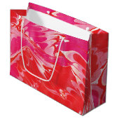 Grand Sac Cadeau Marbre rouge merry (Devant Angle)