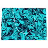 Grand Sac Cadeau Marbre turquoise (Dos)