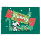 Grand Sac Cadeau Marcher Dans Un Pays De Bonbons D'Hiver! (Dos)