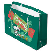 Grand Sac Cadeau Marcher Dans Un Pays De Bonbons D'Hiver! (Dos Angle)