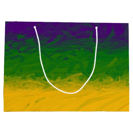 Grand Sac Cadeau Mardi Gras Gradient (Dos)