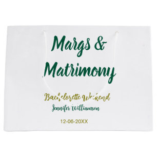 Grand Sac Cadeau Margs et mariage ajoutez nom date enterrement de v