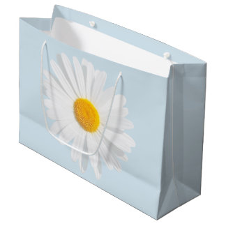 Grand Sac Cadeau marguerite blanche