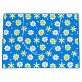 Grand Sac Cadeau Marguerites et étoiles (Devant)