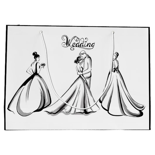 Grand Sac Cadeau Mariage (Dos)