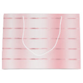 Grand Sac Cadeau Mariage avec Ruban Rose Tendré (Devant)