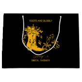 Grand Sac Cadeau Mariage Boots & Bubbly Shower (Devant)