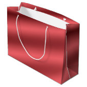 Grand Sac Cadeau Mariage élégant de satin de beau rose (Dos Angle)