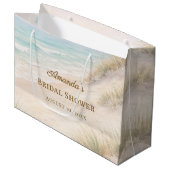 Grand Sac Cadeau Mariage élégant plage côtière (Devant Angle)