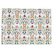 Grand Sac Cadeau Mariage Motif classique complexe de géométrie vint (Dos)