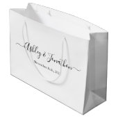 Grand sac cadeau Mariage personnalisé (Dos Angle)