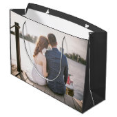 Grand Sac Cadeau Mariage photo personnalisé (Dos Angle)