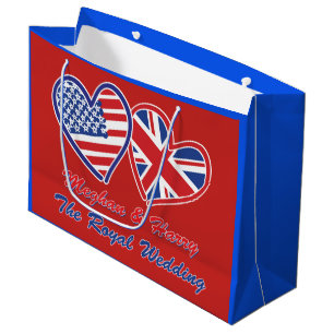 Grand Sac Cadeau Mariage royal de Meghan et de Harrys