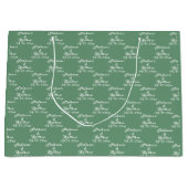 Grand Sac Cadeau Mariage simple Elegant Bride et Groom (Devant)