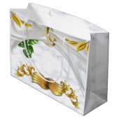 Grand Sac Cadeau Mariage tropical romantique (Dos Angle)