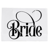 Grand Sac Cadeau Mariée (conception 3) (Dos)