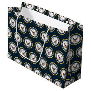Grand Sac Cadeau Marine américaine   Emblème de la marine