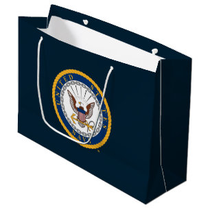 Grand Sac Cadeau Marine américaine   Emblème de la marine