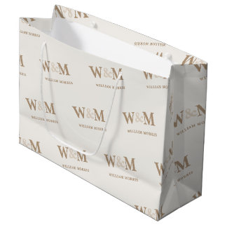 Grand Sac Cadeau Marque de logo marron chameau Terre Chaude Entrepr