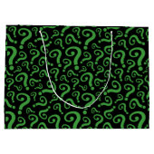 Grand Sac Cadeau Marque d'interrogation verte (Dos)