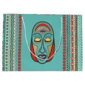 Grand Sac Cadeau Masque maya d'Inca aztèque indigène (Dos)