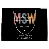 Grand Sac Cadeau Master en travail social en MSW (Dos)