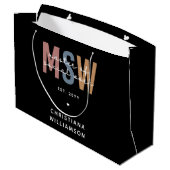 Grand Sac Cadeau Master en travail social en MSW (Dos Angle)