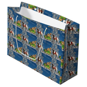 Grand Sac Cadeau Mastiff anglais u Bouledogue français Joyeux Noël