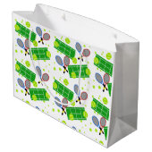 Grand Sac Cadeau Match de tennis (Dos Angle)